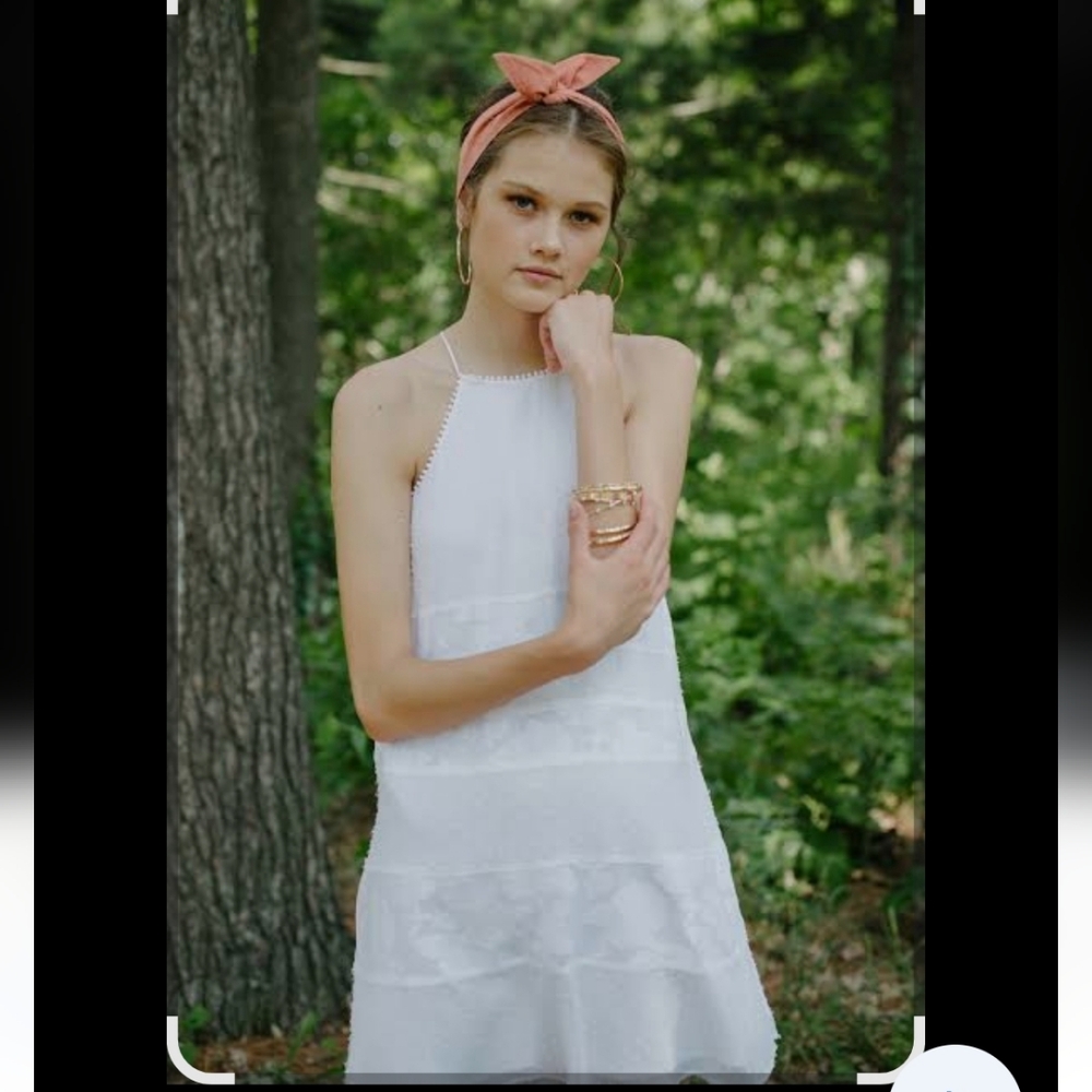 Loft:White Sleeveless Dress